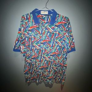 Multicolor Retro 80s Polo
